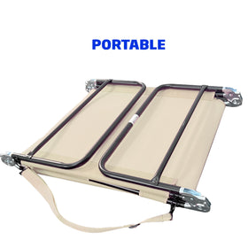 EasyGo Products pool chair flat position ready for sunbathing.