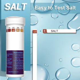 EASYTEST color chart reading guides salt content at a glance