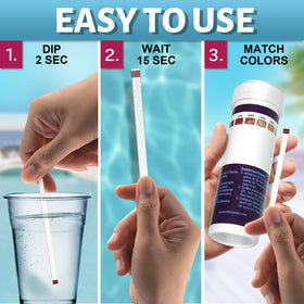 EASYTEST pool and spa testing kit for on-the-spot checks