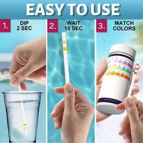 EasyTEST storage guide image shows cool, dry place to preserve strips.