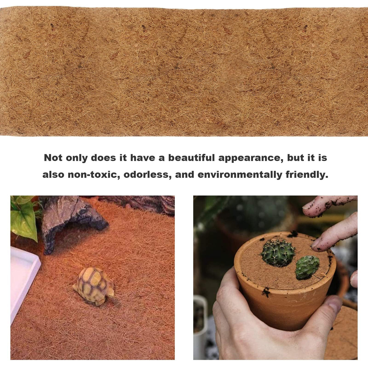 EATAKWARD coco-mat roll—eco-friendly, compostable option for garden and pet areas