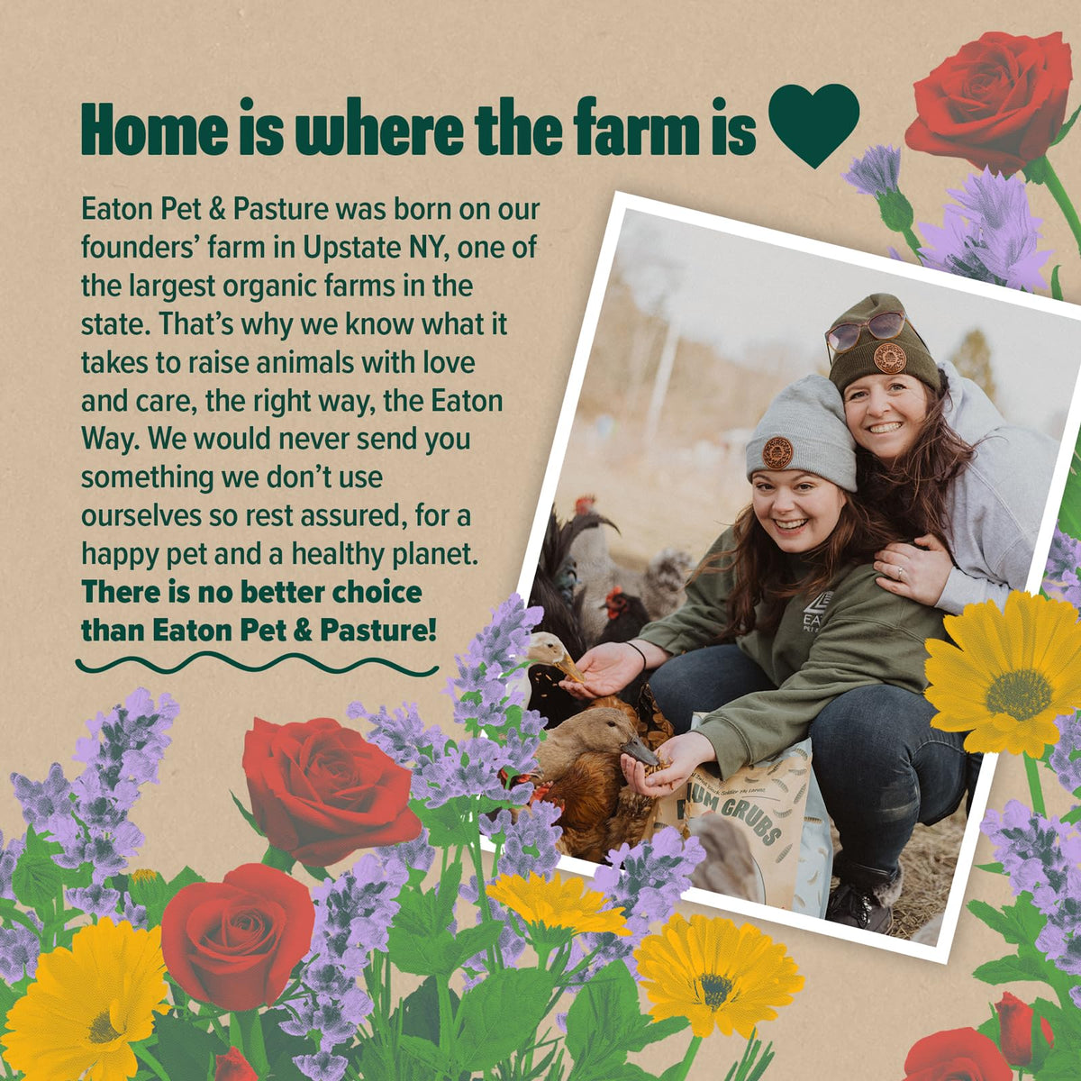 Eaton Pet and Pasture made in USA farmer-owned herbs packaging