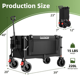 EAYNON wagon side expansion pockets for organized bulky goods