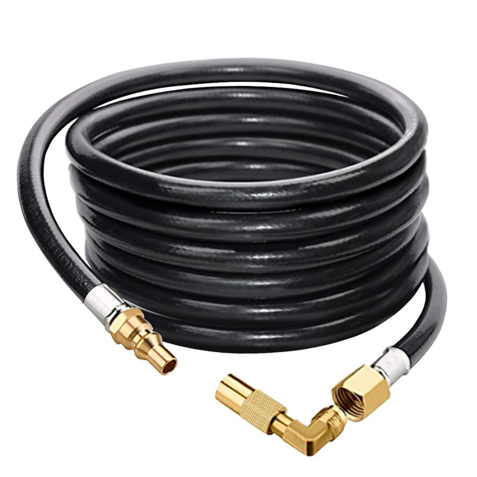 Eazy2hD 12ft RV propane hose quick-connect end for simple campground hookups