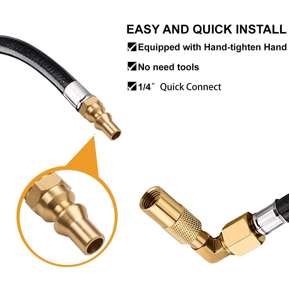 Eazy2hD weather-resistant RV propane hose in outdoor kitchen scenes