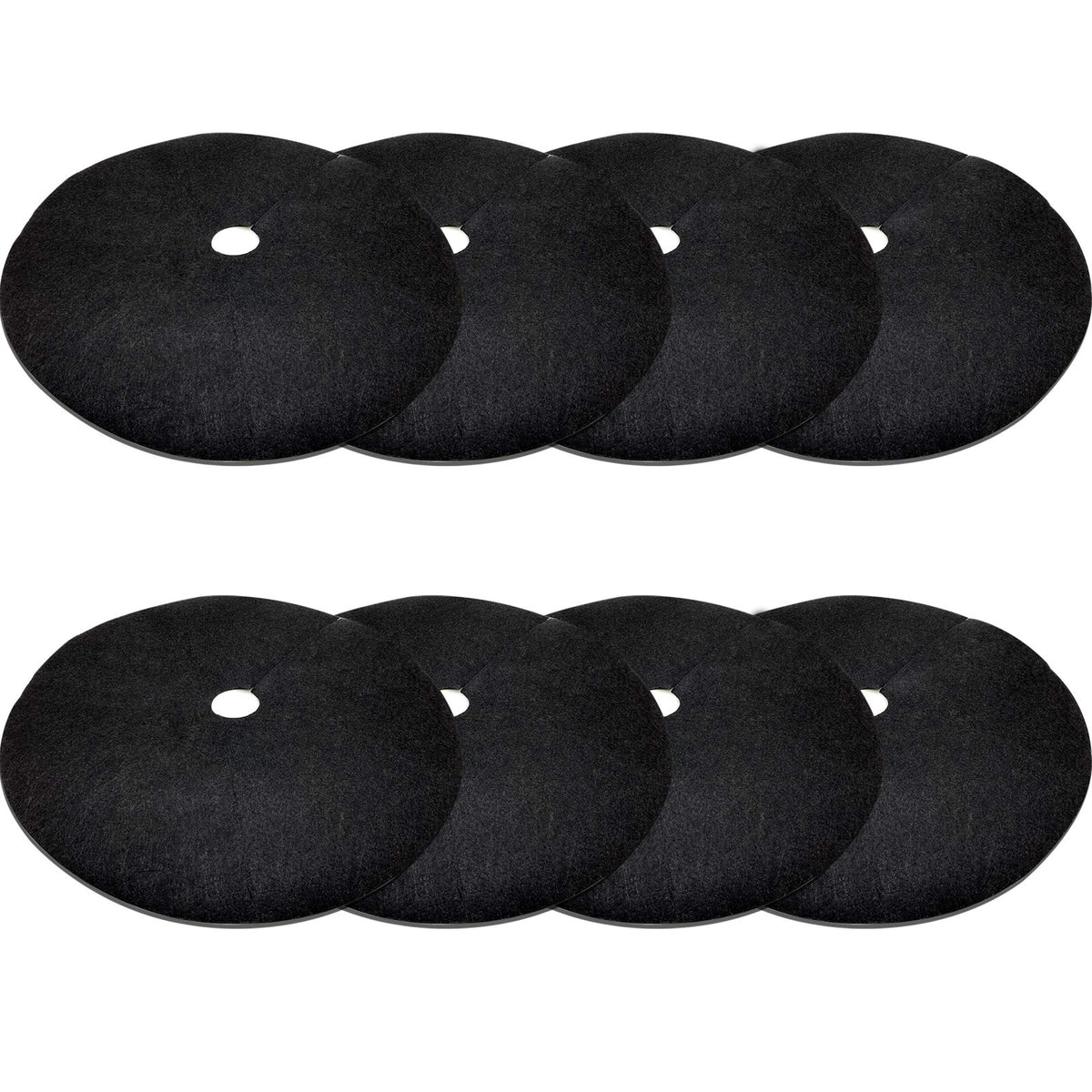EBaokuup 8-pack 24.5-inch tree protector mat around a young tree for weed control