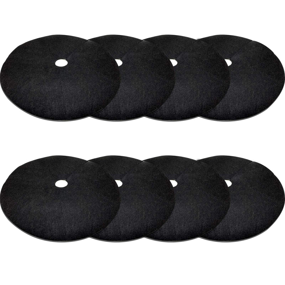 EBaokuup 8-pack 24.5-inch tree protector mat around a young tree for weed control
