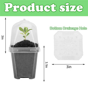 EBaokuup clear pots show a stackable design for space-saving gardening.