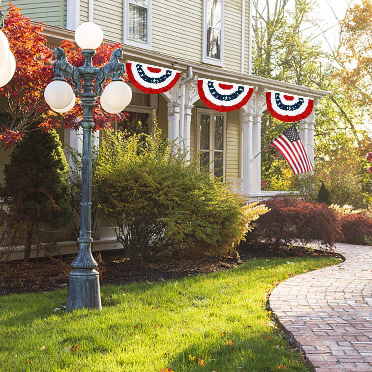 EBaokuup indoor-outdoor decor idea for Memorial Day and 4th of July.