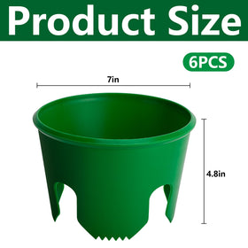 EBaokuup 7-inch planting ring around vegetables demonstrates weed barrier and neat garden borders
