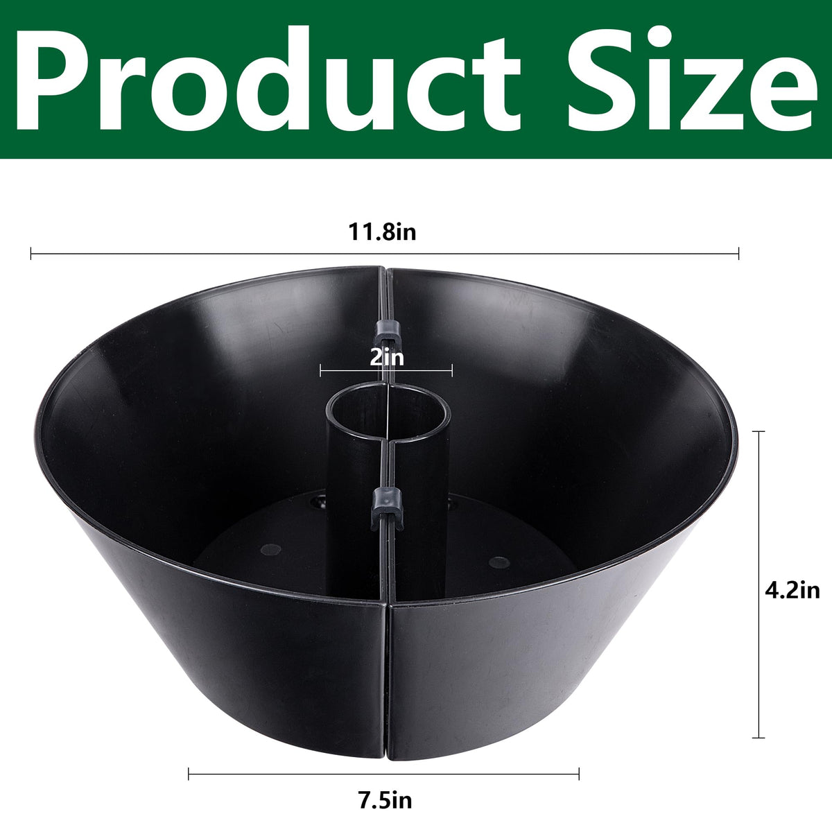 EBaokuup PVC half-circle planter demonstrates durable outdoor-ready design.