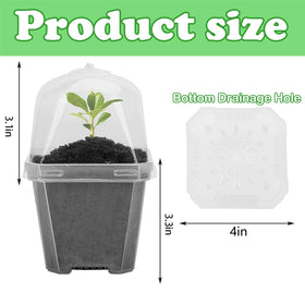 EBaokuup seed starting pots with drainage holes for healthy seedlings