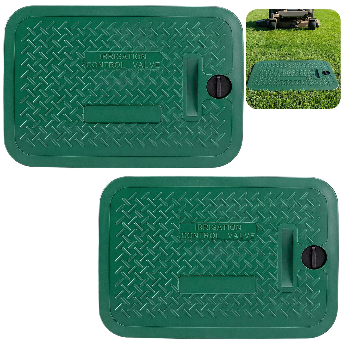 EBaokuup valve box cover 2pc with plug for universal irrigation boxes