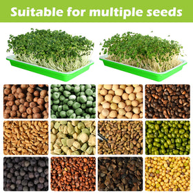 EBaokuup wide-seed-application tray suits soy, buckwheat, wheatgrass and more