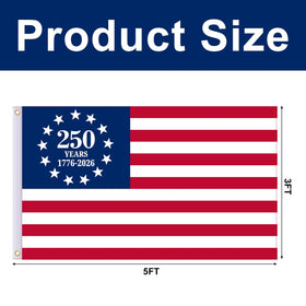 EBaokuup 3x5-foot patriotic flag outdoors for Memorial Day celebrations