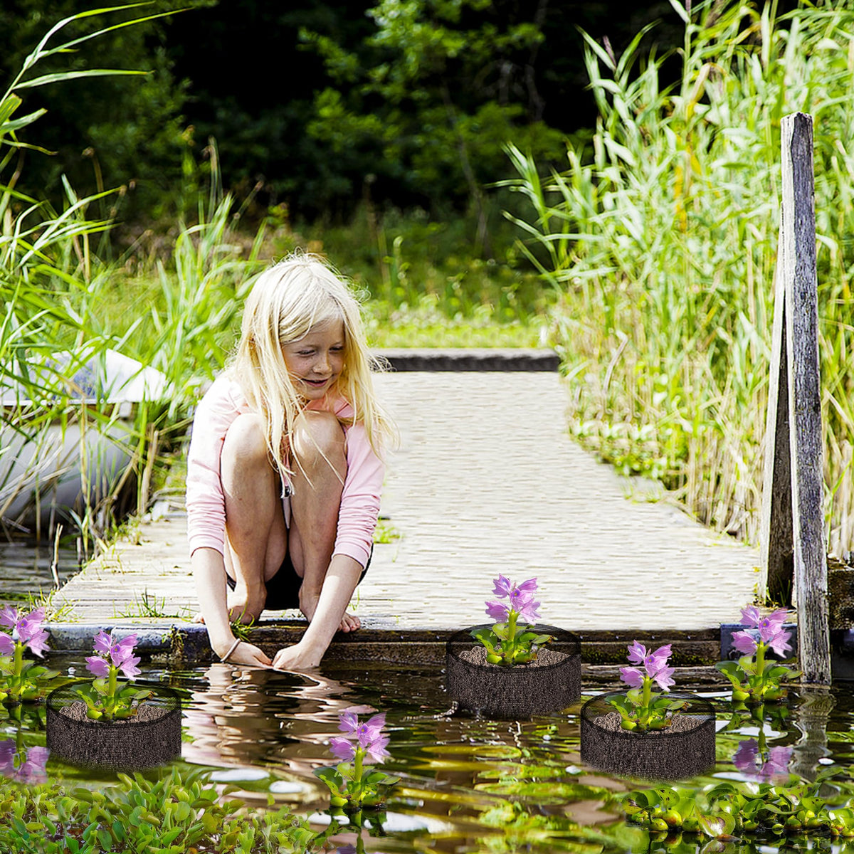EBaokuup aquatic planting bag keeps ponds tidy and flexible