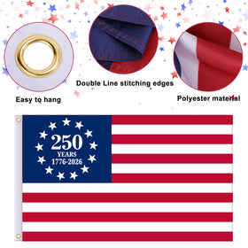 EBaokuup double-sided print flag increases visibility from both sides