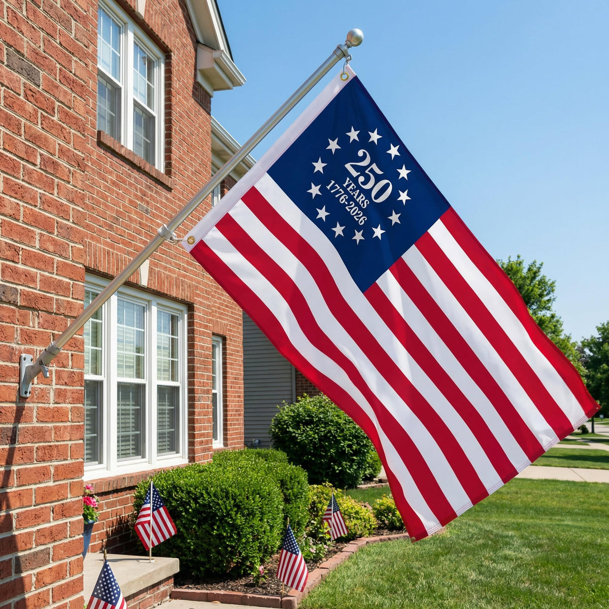 EBaokuup outdoor porch wall banner for versatile patriotic display