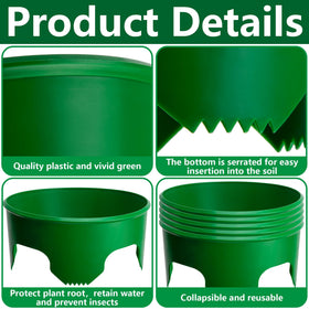 EBaokuup plant ring protects plants from weed whackers.