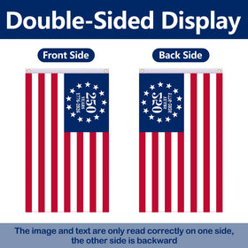 EBaokuup premium polyester flag resists wrinkles and fading in sunlight