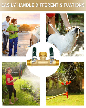 EBH universal compatibility fits most 3/4-inch faucets and hoses.