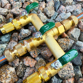 EBH universal compatibility simplifies connections for hoses, timers, and sprinklers.