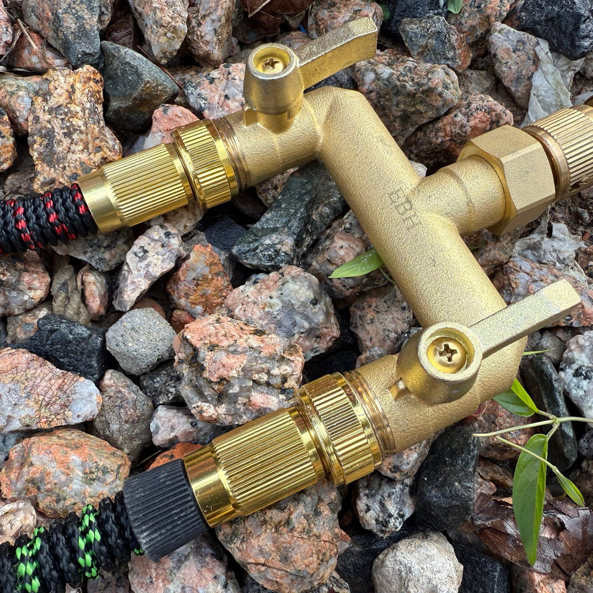 EBH 3/4-inch connection fits most faucets, enabling universal compatibility for outdoor watering.