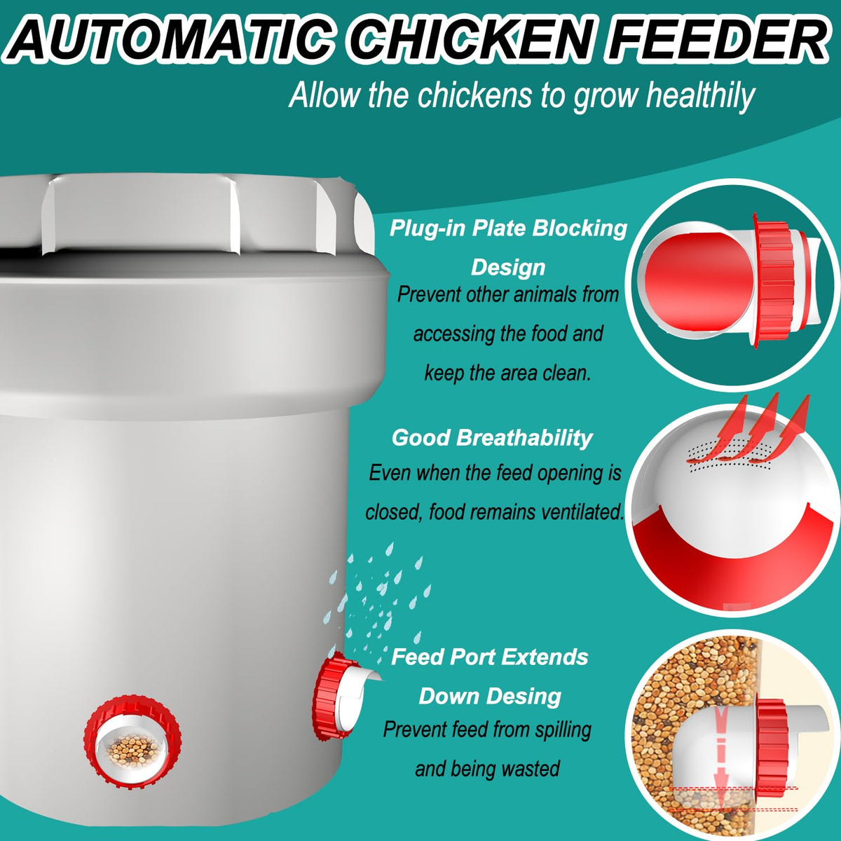 EBIUF rain-proof feed demonstration preserves dry feed in wet weather