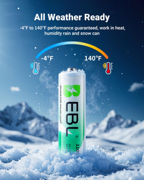 Eight-pack EBL AA batteries offer flexible home power.