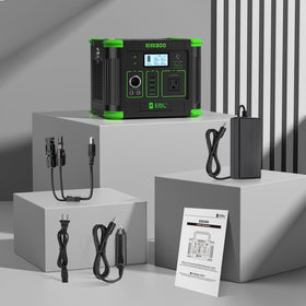 EBL portable power station in use outdoors powers small appliances reliably.