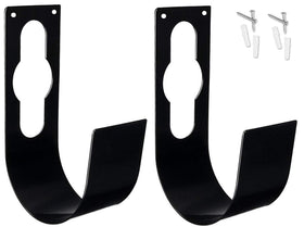 Ebliiny 2-pack garden hose hanger mounted on wall keeps hoses neat and accessible.