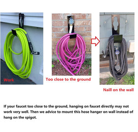 Ebliiny large 9.45 x 4.7 x 5 inch hose hanger anchors yards.