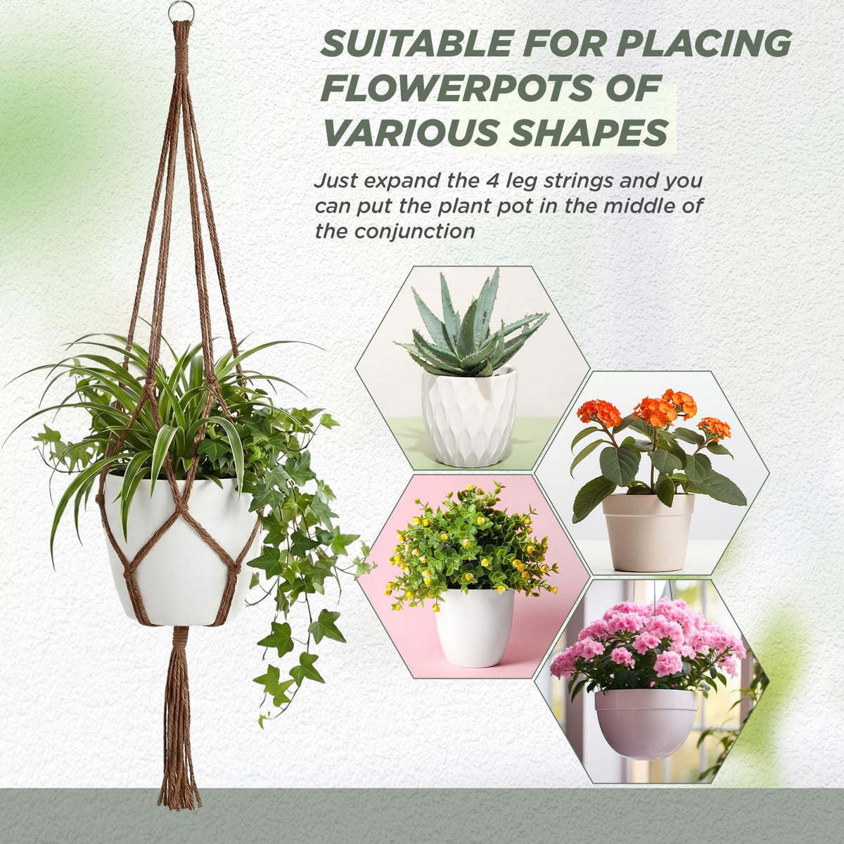EBOOT easy-hang design enables quick pot mounting with expanded four-leg setup