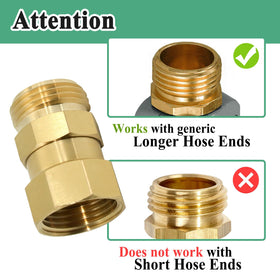 Ebrmeiwo swivel fitting length supports easy maneuvering during spraying and watering