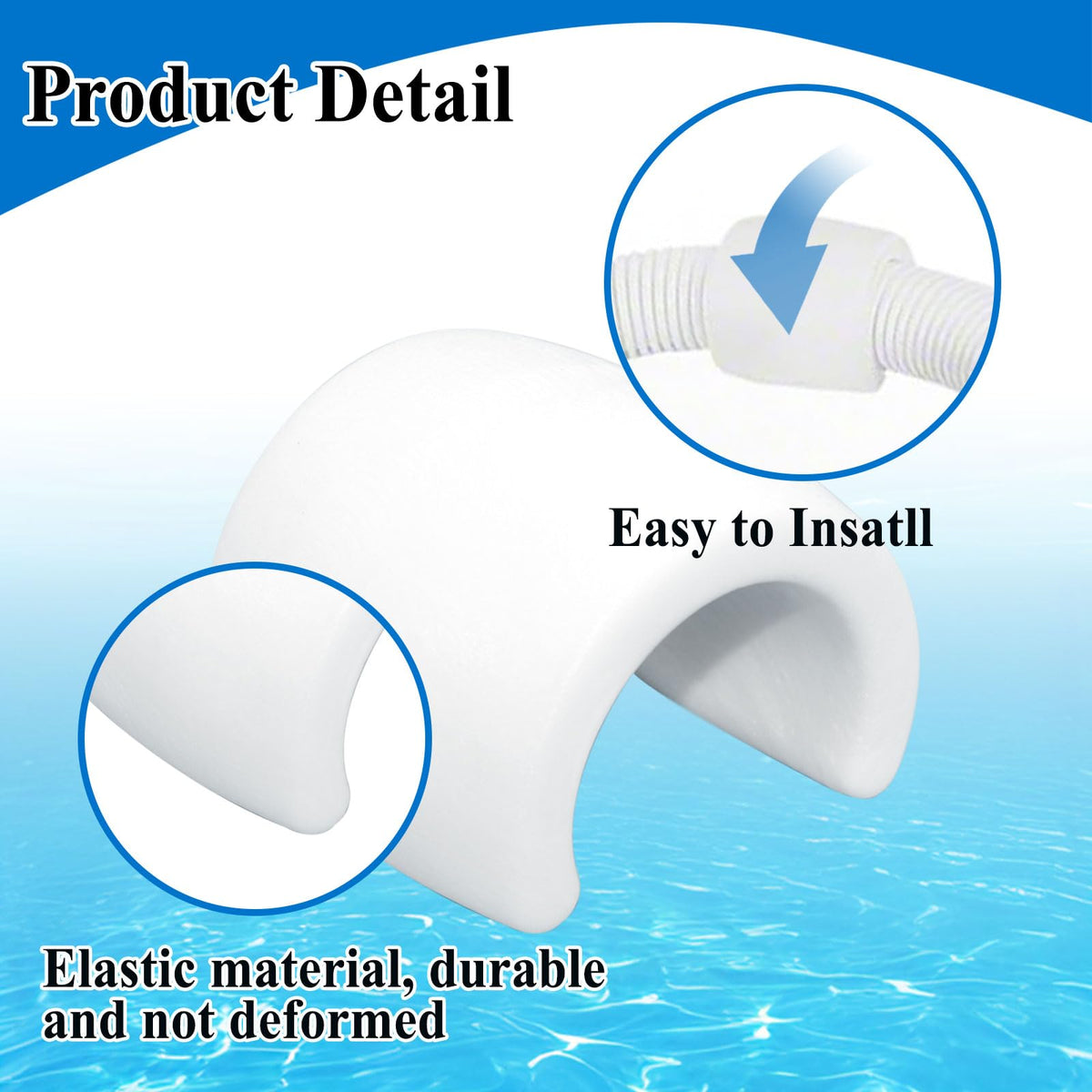 Ebrmeiwo easy installation of pool hose floats upgrade