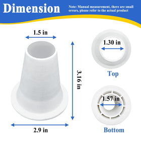 Ebrmeiwo cone reducer on pool cleaner hose reduces wear and vibration
