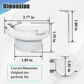 Ebrmeiwo W400BWHP wall lock side view shows rugged corrosion resistant design