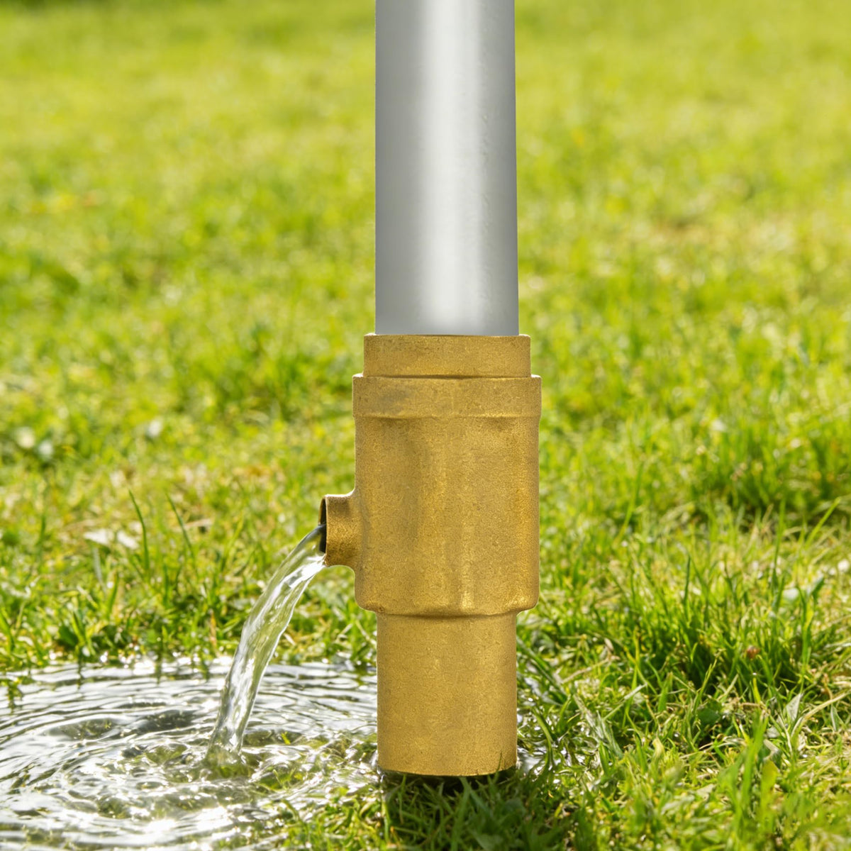 Ebusin frost-free hydrant buried twelve inches for stable installation