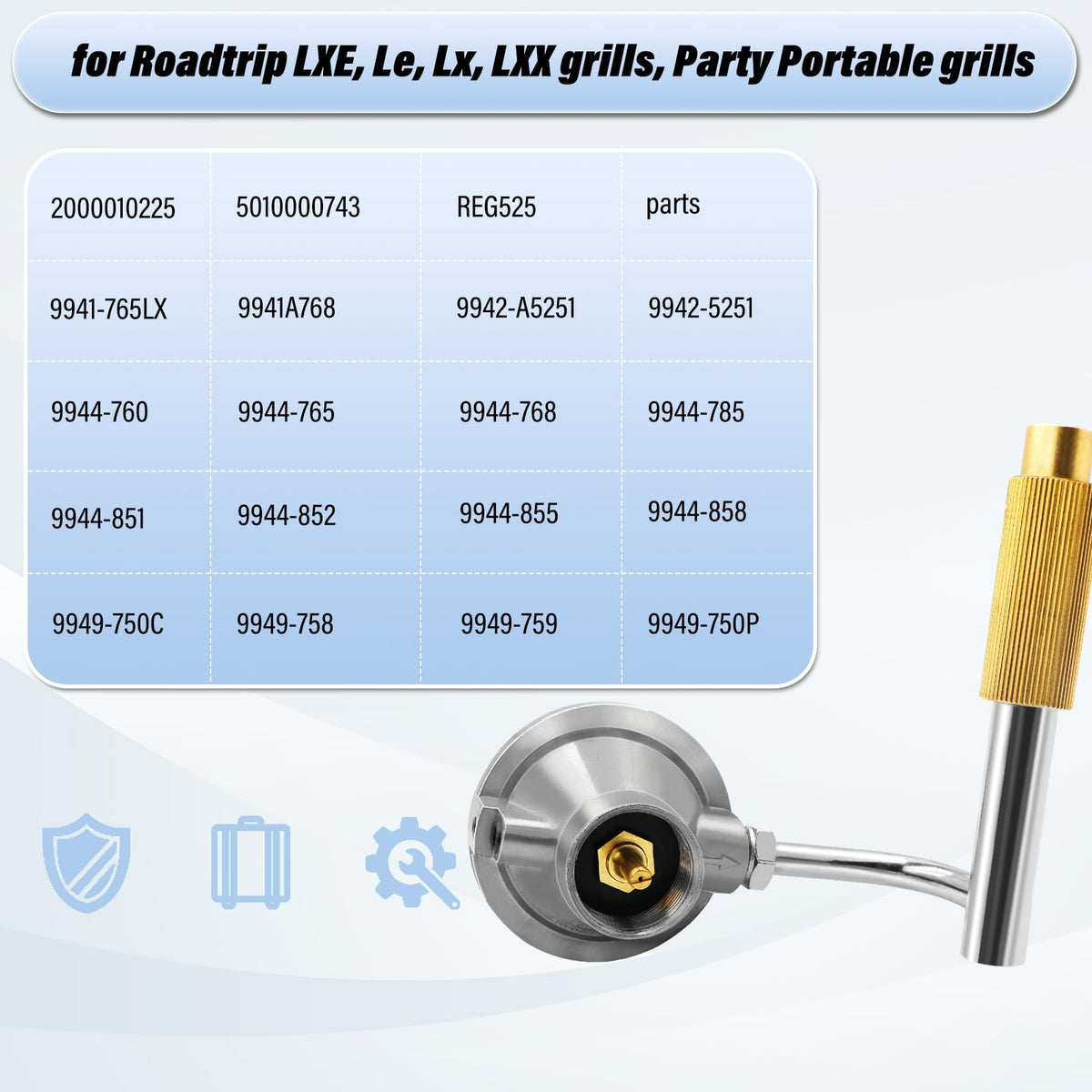 CSA-certified Ebusin regulator suitable for Coleman grills