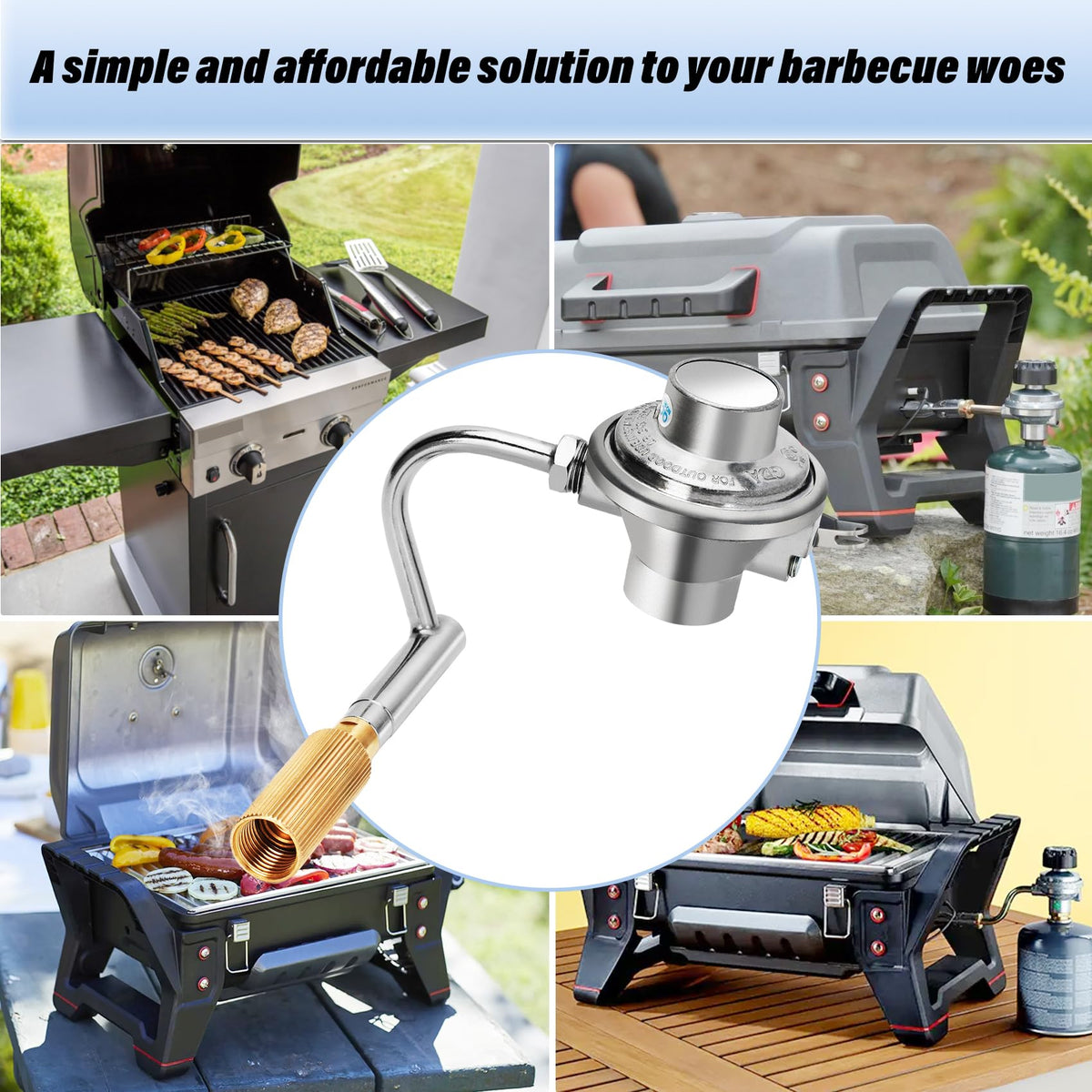 Package includes one replacement grill regulator for Coleman grills
