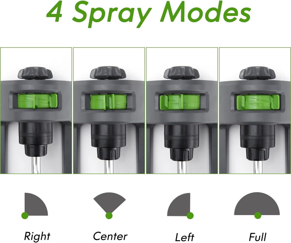 EC.TEAK lawn sprinkler installs quickly with easy hose connection for immediate watering.