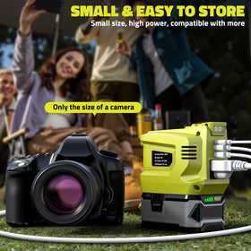 Ecarke 200W inverter 200lm LED light brightens campsites at night