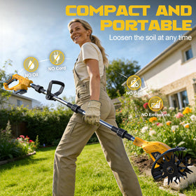 Ecarke foldable handle extended for adjustable height and comfort