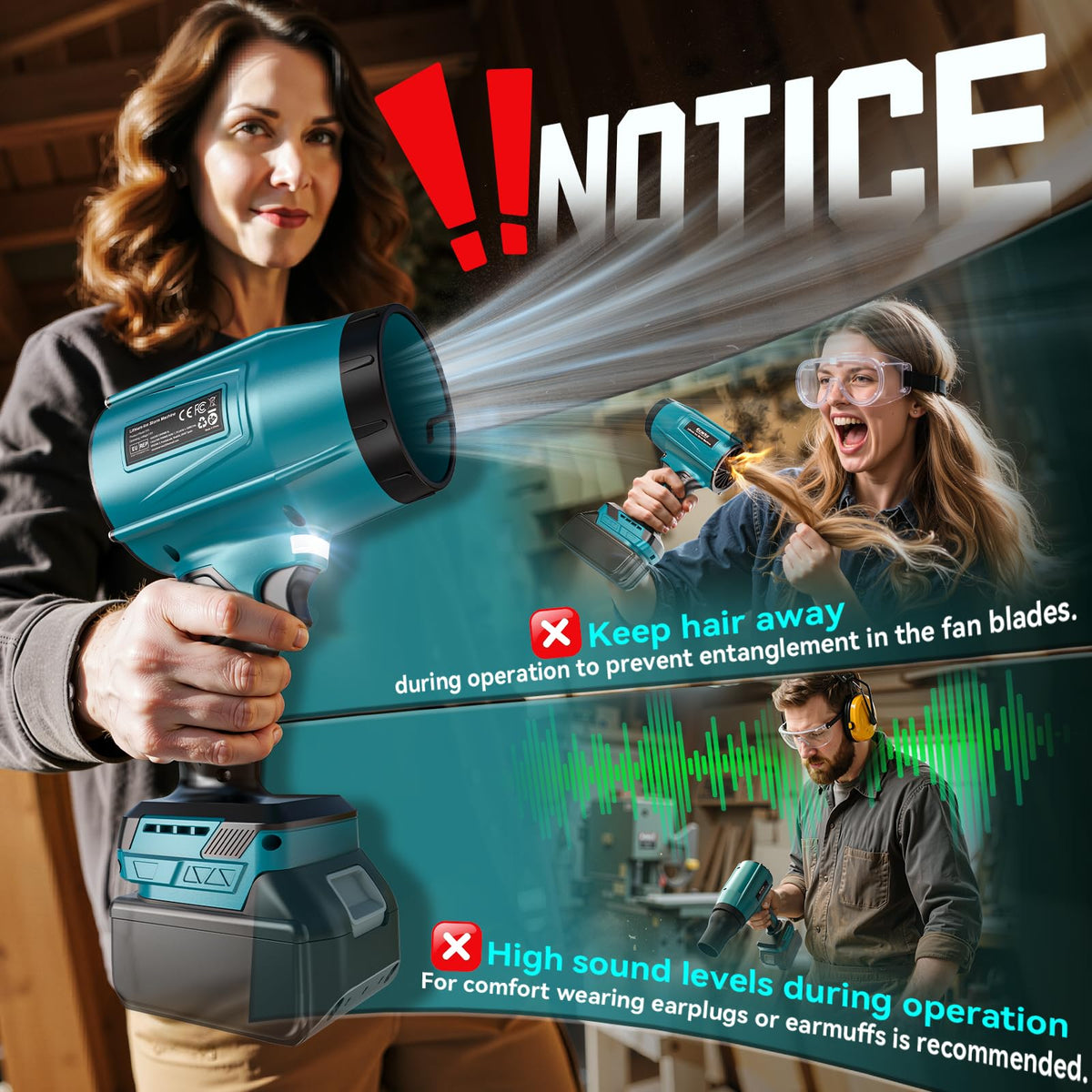 Ecarke includes nozzles earplugs and manual for ready use