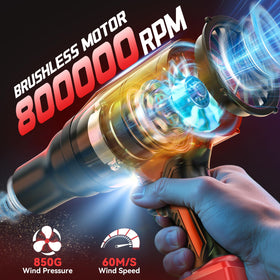 Ecarke cordless blower with Milwaukee 18V compatibility for flexible power