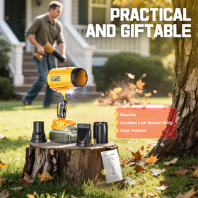 Ecarke leaf blower safety feature and overheating protection