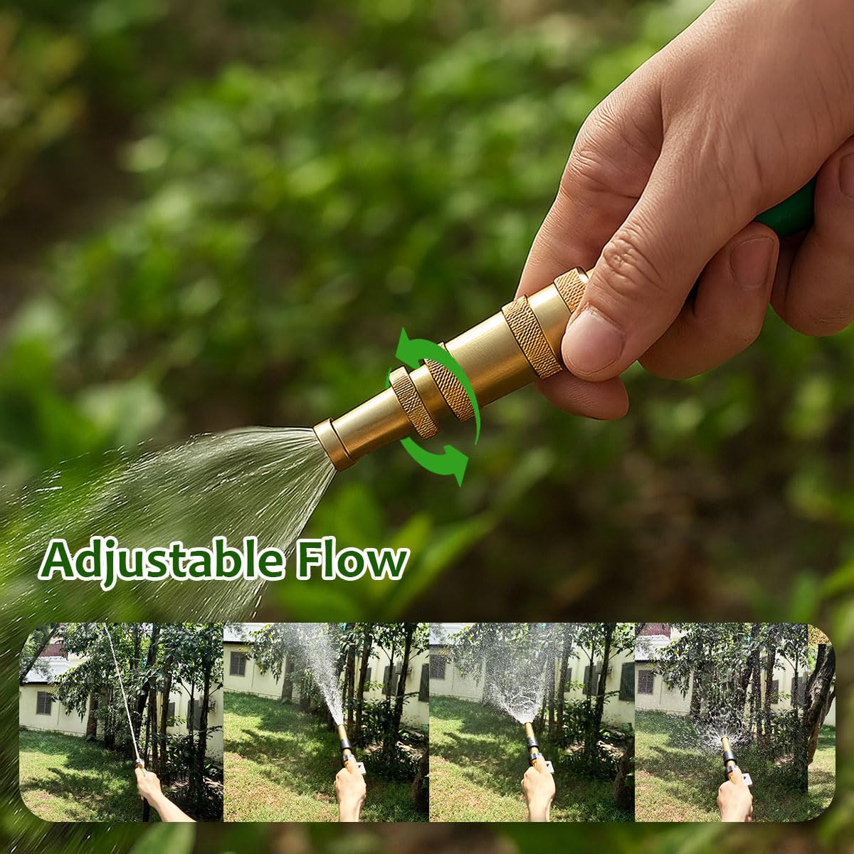 ECCLEUTH hose nozzle ideal for garden watering and patio cleaning.