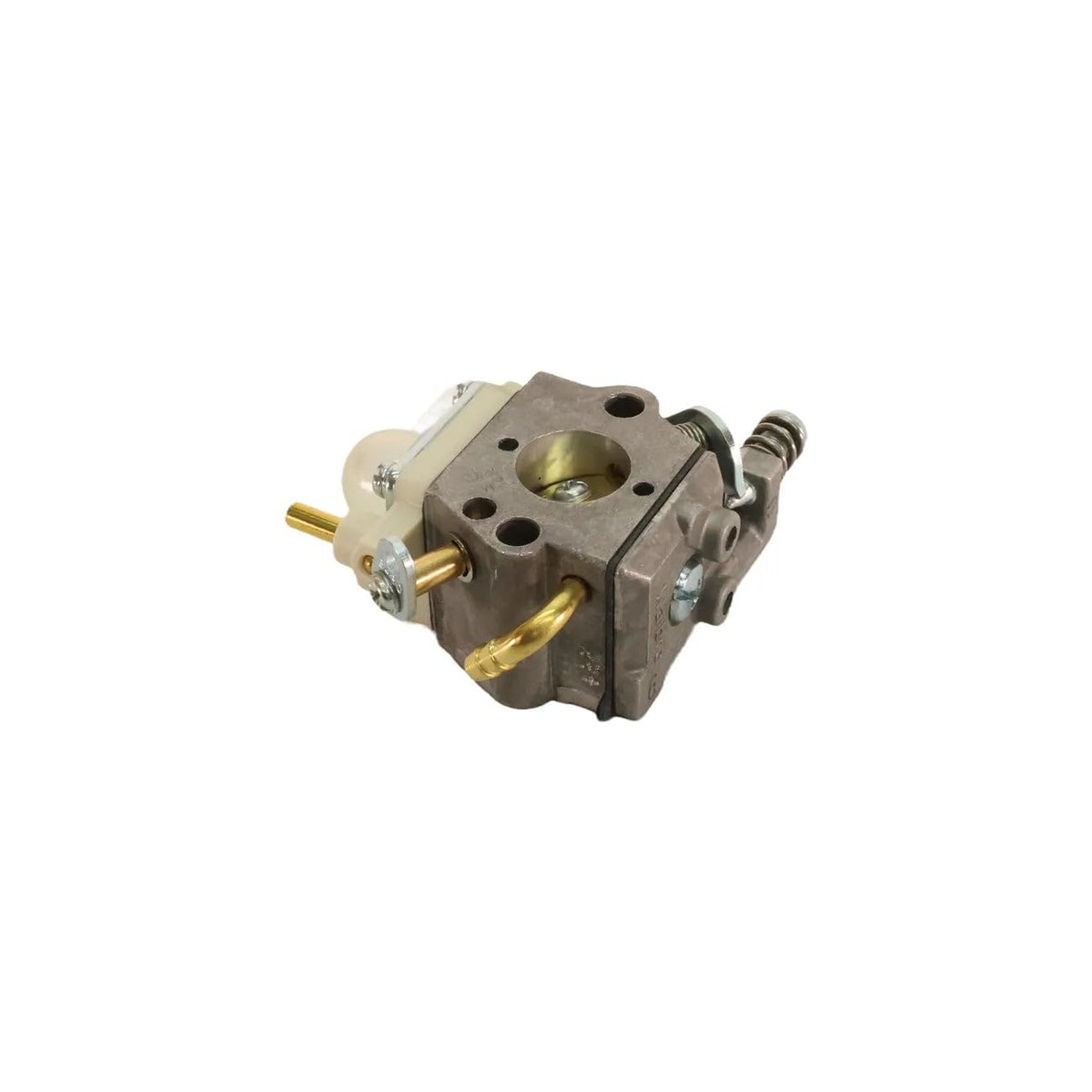 Echo A021004331 carburetor WTA-35 close-up of elbow and threads for inspection