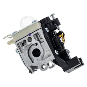 Echo A021004890 carburetor closeup highlights precise mounting for reliable replacement.