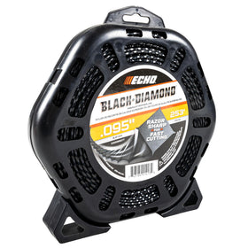 Echo Black Diamond twisted 0.095 inch trimmer line for smoother cuts.